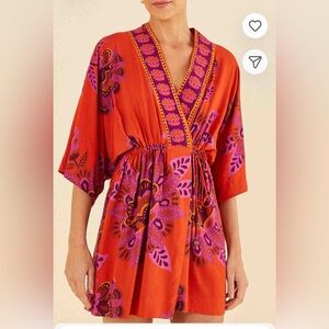 Farm short Jakarta wrap dress